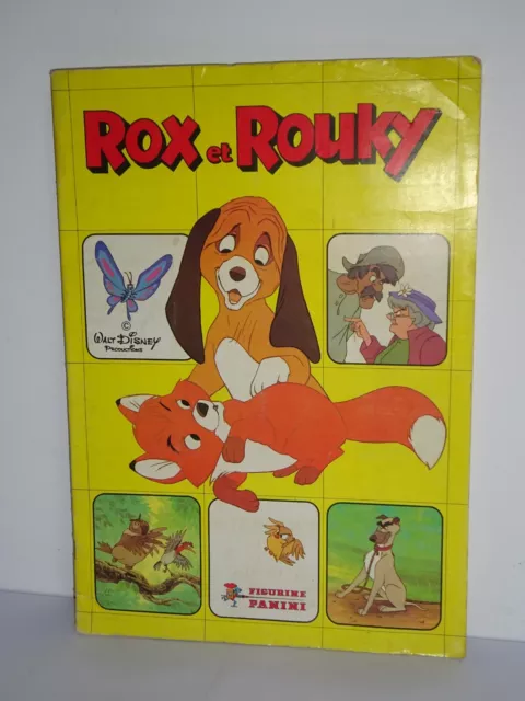 Rox et Rouky Disney Panini - Album de vignettes vintage complet - 1981