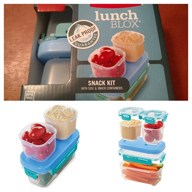 RUBBERMAID LUNCH BLOX Snack Kit Box Food Containers School Crafting