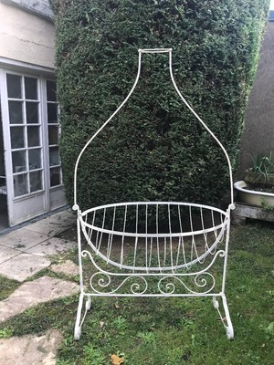 Lit En Fer Forge Ancien Lit Enfant Fer Forge Net De Grenier Banquette Jardin Eur 118 00 Picclick Fr