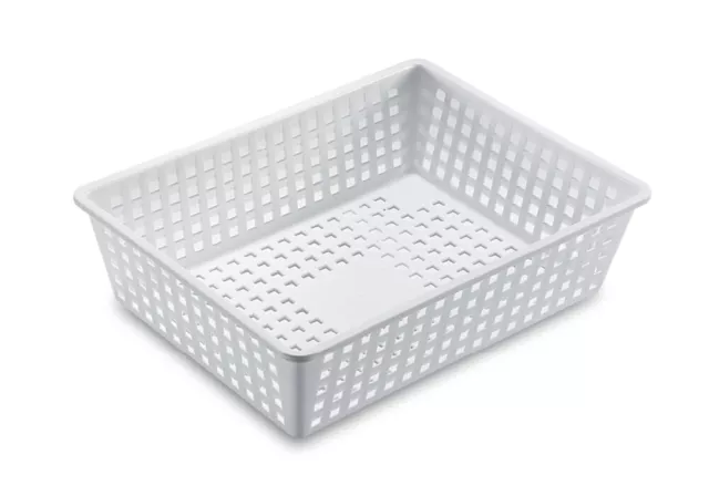 Panier Perforée Blanque Cm. 40x30x10 GIGANPLAST