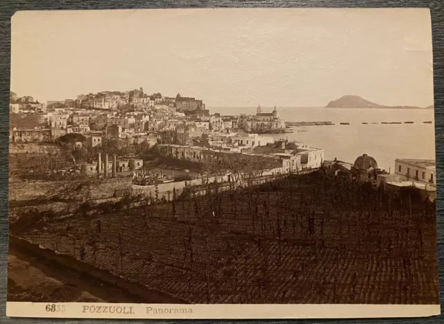 Pozzuoli . Antica Foto all’albumina. 1880 .