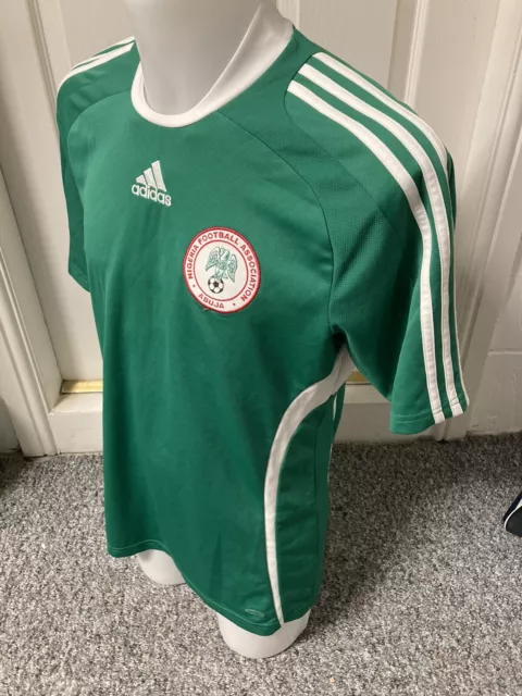 Nigeria Football Shirt 2008 Adidas Medium Classic Soccer Jersey Africa 2