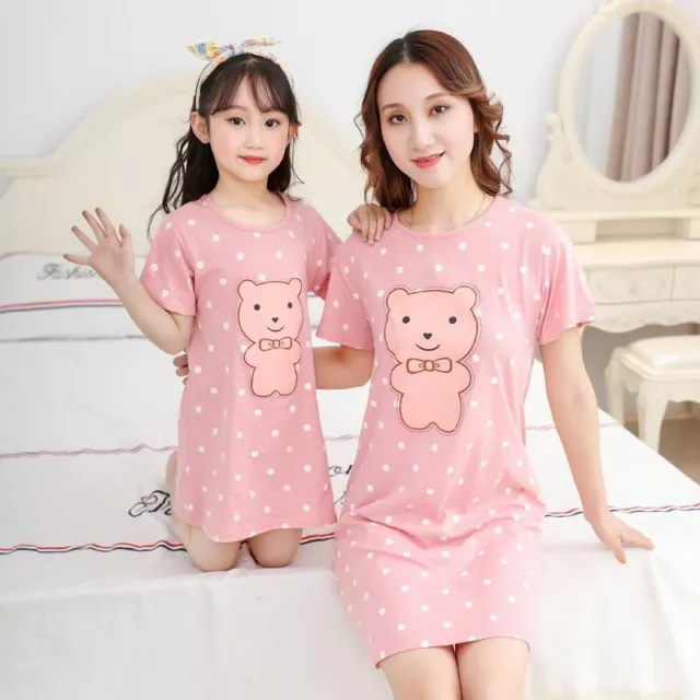 Sleepwear Mother Daughter Girl Dresses Kids Family Matching Clothes Baby  Pajamas