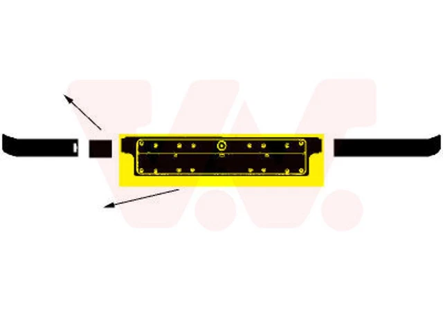 Portatarga ** Equipart ** VAN WEZEL 0640580 certificato anteriore per BMW Serie 3
