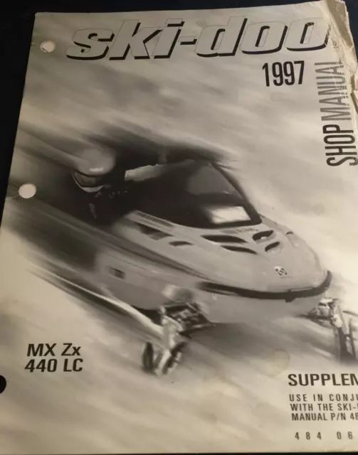 1997 SKI-D00 MX ZX 440 LC Shop Manual Supplement OEM 484064703