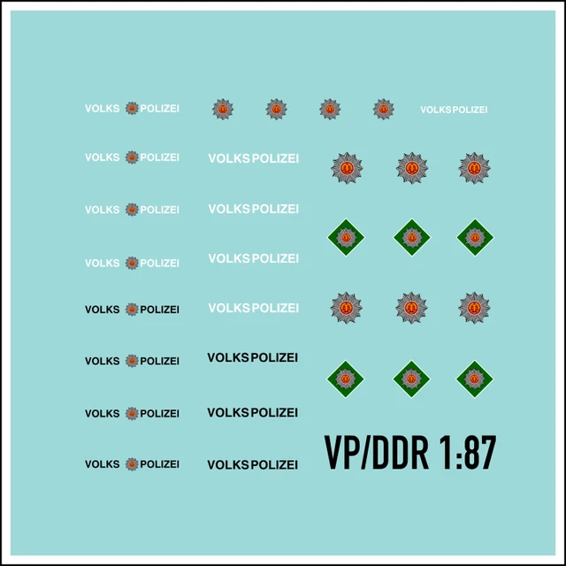 Decal Per Kamaz W50 Barkas Trabant Decalcomanie Waterslide Scala 1:87 - Tematica DDR Per Modelli Kamaz, W50, Trabant Decal Per Auto DDR - Foto 4