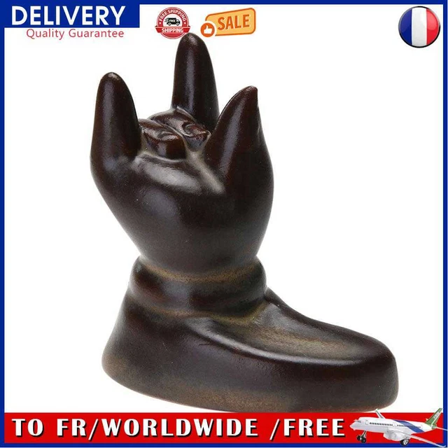 Incense Burner Ceramic Backflow Incense Cone Tower Home Decor (Buddha Hand)