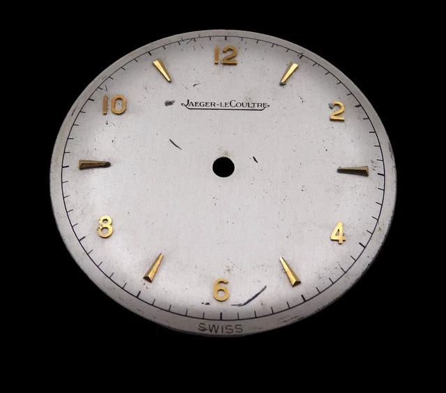 Cadran De Montre Jaeger-LeCoultre Vintage Années 50 - Chiffres En Relief - Pour Restauration