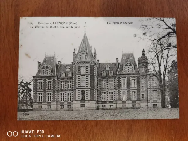 CPA - 61 - ALENCON - Le Château de Haché, vue sur le Parc