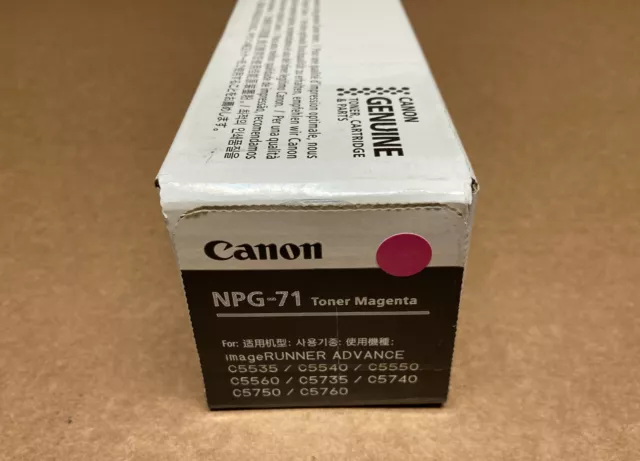 Genuine canon NPG-71 TG71M GPR-55 Magenta Toner for iR Advance C5535 C5540 C5550