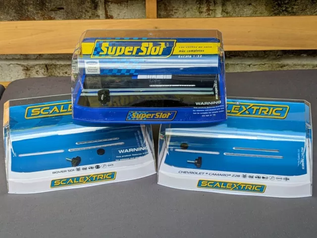 SCALEXTRIC DISPLAY CASES x3 24.00 PicClick UK