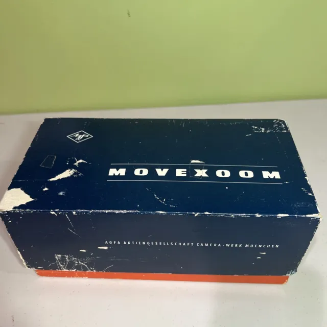 Cámara de cine alemana vintage Agfa MoveXoom 5155 8 mm con caja original + manual 3