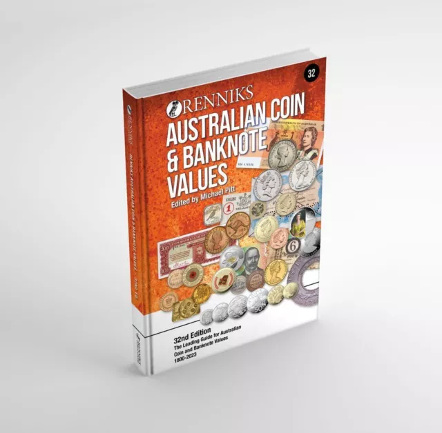 Renniks Australian Coin & Banknote Values Book 32nd Edition (2023) - Hardcover