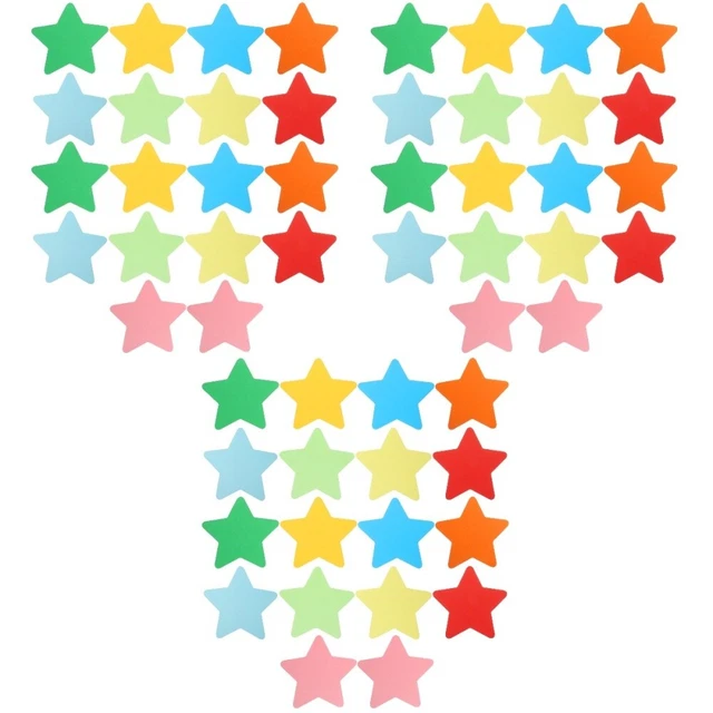 270 hojas de pequeño pentagrama corte de papel decorativo para niños recompensa corte de papel