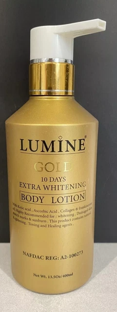 Lait éclaircissant Lumine Gold 500ml - Anti-taches Résultat Rapide - Neuf Sous Blister