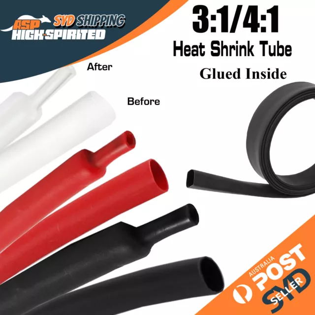 Heat Shrink Tubing Kit Glue Marine Heatshrink 3:1 4:1 Wire Protection Insulation