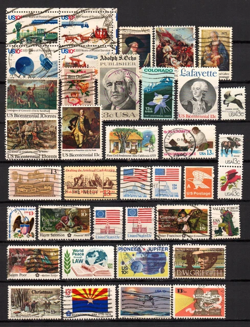 Briefmarken USA LOT aus 1975-1979 gestempelt (US 534)