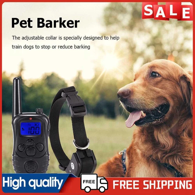 Productos recargables anti-ladridos impermeables para perros anti-ladridos para mascotas (negro)