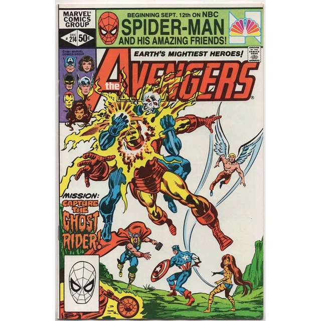 Avengers #214 Marvel Comics Ghost Rider Bronze Age VF/NM 9.0