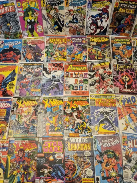 Lot Of Misc. Vintage Marvel Broze Age Comic Books!!