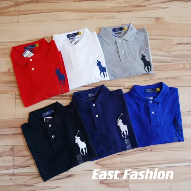 Polo Ralph Lauren Custom Slim Fit Solid Big Pony Short Sleeve Polo Shirt