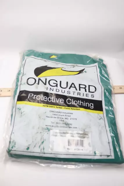 Onguard Sanitex Protective Clothing Bib Overall Plain Front Green Large 71250