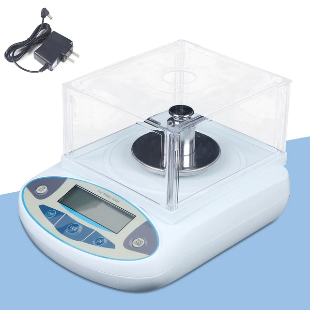 Bilancia Analitica Elettronica STONVLAB 500g X 0,01g – Per Gioielli, Laboratorio, Con Display LCD