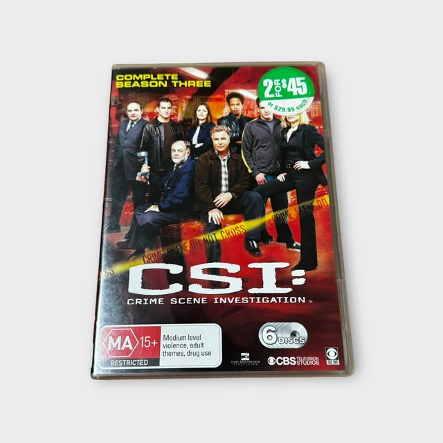 CSI CRIME SCENE Investigation Complete Season Three William Peterson ...