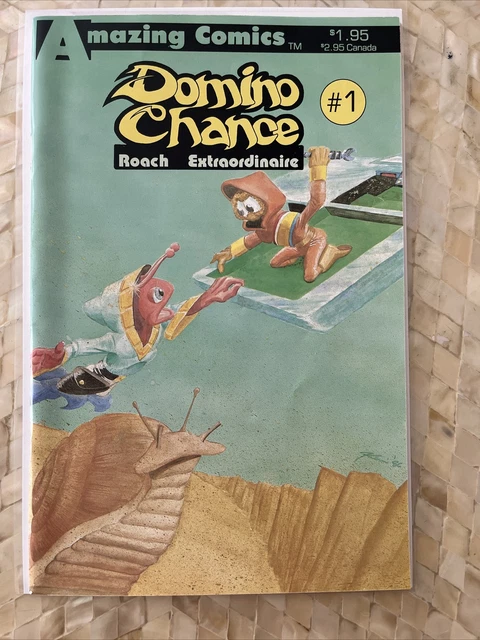 DOMINO CHANCE: ROACH EXTRAORDINAIRE #1 Unread 1987 Amazing Comics B&W