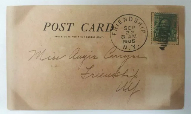 Western Union Telegram Invitation, New York Postcard Postmarked 1905   1K 2