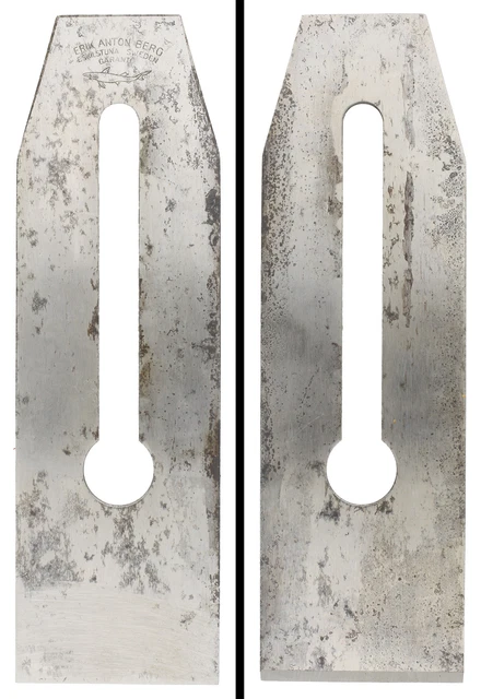 Orig. 2 3/8" Shark Iron for Stanley No. 4 1/2 Plane - E.A. Berg - mjdtoolparts