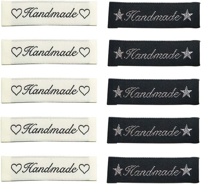 Zasiene Etichette Cucito 100 Pezzi Etichette Handmade Etichette Vestiti E