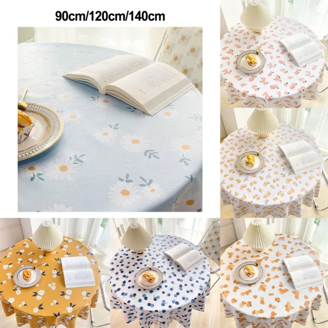 Round Tablecloth Tabletop Cover Waterproof PVC Parties Wedding Supplies