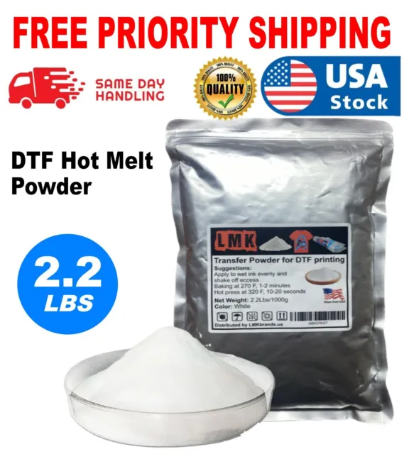 Yamation DTF Powder Adhesive White 2.2lb / 1kg DTF Transfer Powder