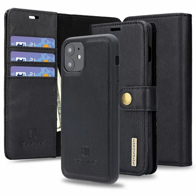 Leather Flip Wallet Folio Case Cover For Apple iPhone 11 Pro Max Xs XR New Black