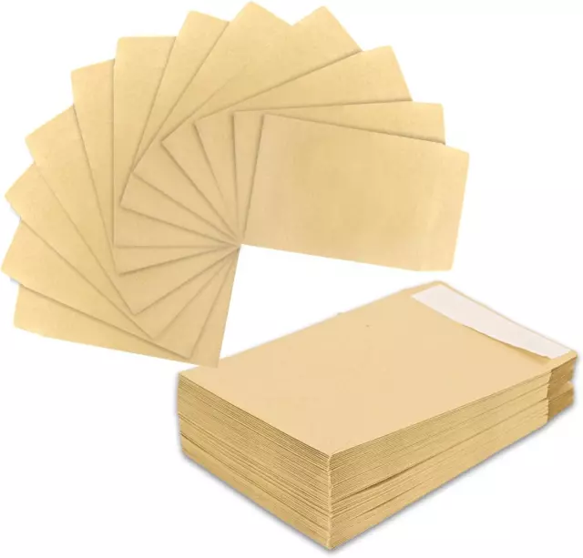 100 Pack Coin Envelopes 3.23"×4.53",Fully Sealed Seed Envelope, Fully Sealed NEW