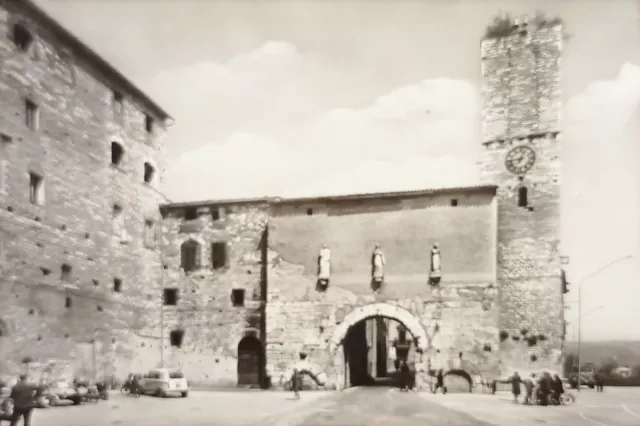 Cartolina - Spello ( Perugia ) - Porta Consolare - 1955 ca.