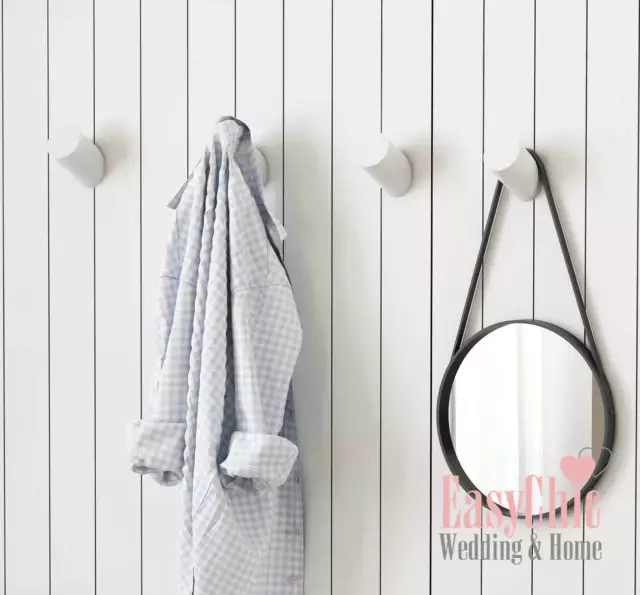 Solid Oak Wooden Wall Hook Pegs Hallway Coat Hanger Modern Country Scandinavian