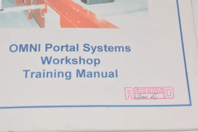 SICK OMNI Portal Systems Workshop Training Manual December 2005 2