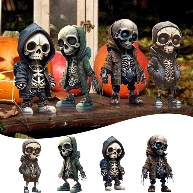 COOL SKELETON FIGURINES Halloween Skeleton Doll Resin Crafts Ornament