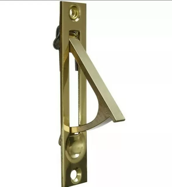 STANLEY N216-051Door Edge Pull 3-7/8 Inch For Bypass & Pocket Doors Solid Brass