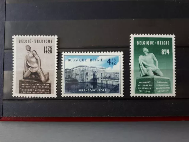 timbres belgique : Prisonniers politiques 1951 COB n° 860 à 862  NEUF *