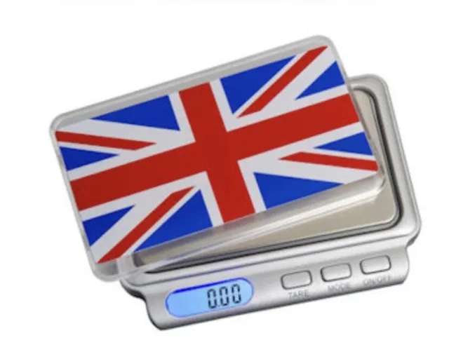 On Balance Truweigh Digital Mini pocket Scale 100g X 0.01g TW-100 Union Jack