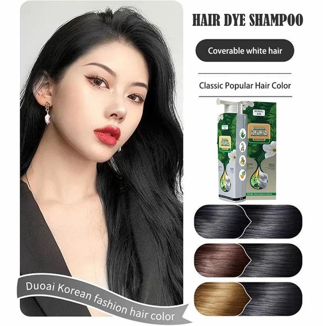 2025 NEW PURE Plant Extract For Grey Hair Color Bubble Dye Bubble Hair