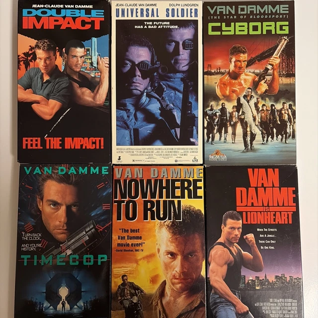 JEAN-CLAUDE VAN DAMME Action Movie VHS Tapes Lot Set Bundle 6 Tapes £27 ...