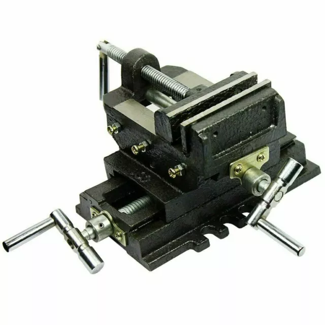 4" Cross Drill Press X-Y Clamp Machine Vise Metal Milling Slide 2 Way HD