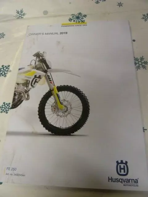 Husqvarna Husky FE250 FE 250 2019 Genuine Owners  Manual Handbook