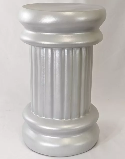 MA-071 Silver Roman Column Pedestal Base Chair for Sitting Mannequins