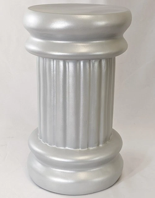 MA-071 Silver Roman Column Pedestal Base Chair for Sitting Mannequins