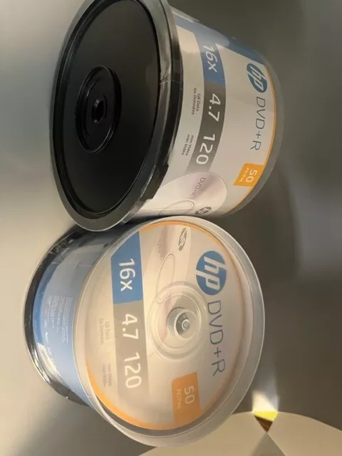 HP Brand DVD+R,16X,4.7GB, 120 MIN, DR160050CB4 , 50/CAKE BOX, 100PCS